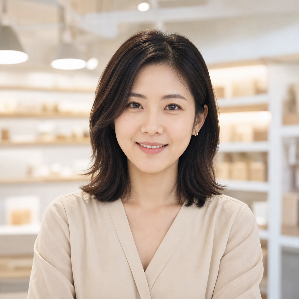 日日中商行合作店家女性代表形象